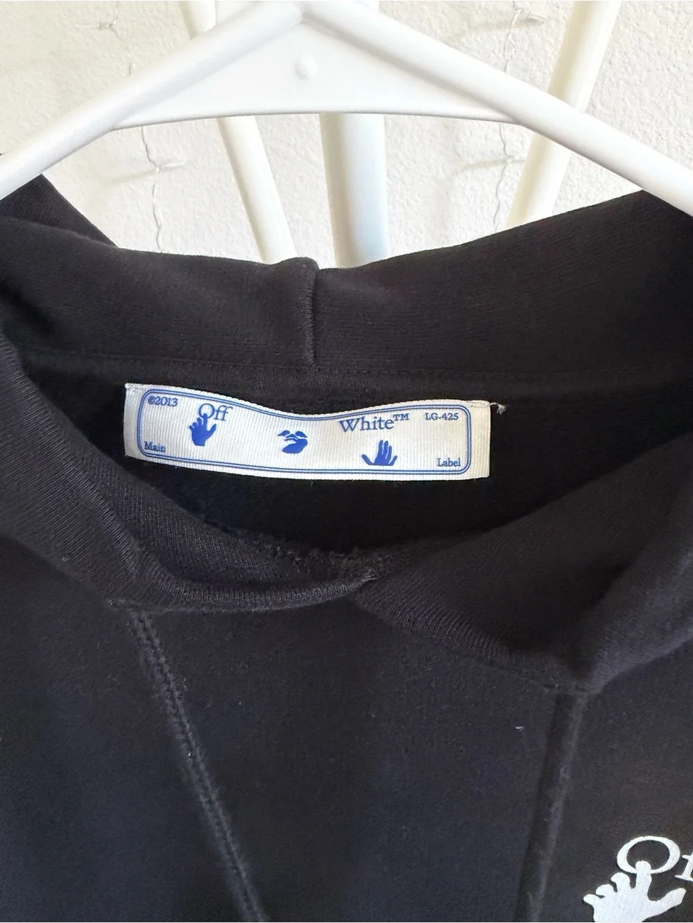 OffWhite Marker Hoodie Black / Fuschia